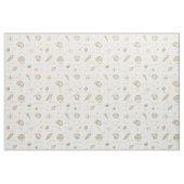 Shells Starfish Sun Fun Text Sandstone ID918 Stof (Fat Quarter)