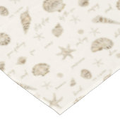 Shells Starfish Sun Fun Text Sandstone ID918 Tafelkleed (Gekanteld)