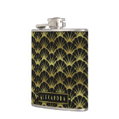 Shells van de Kammossel van Deco de Zwarte Gouden Heupfles (Links)