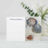 Shells van het zee de Kaart van de Bijlage (Staand voorkant)