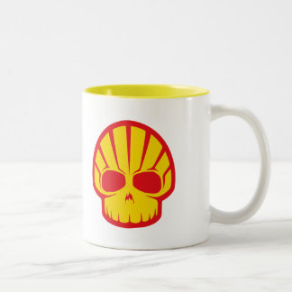 'Shelly the Skull Coffee Mok' Tweekleurige Koffiemok