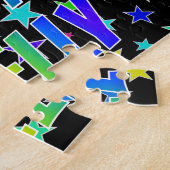 "SHELLY" Voornaam, geun "HAPPY BIRTHDAY" Legpuzzel (Zijkant)