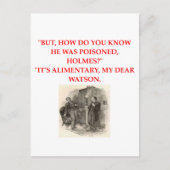 shèlock holmes grap briefkaart (Voorkant)