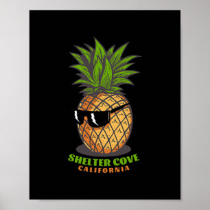 Shelter Cove Californië Ca Ananas Zonnebril Vakant Poster