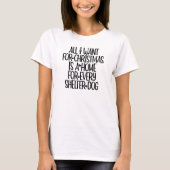 Shelter Dog Kerstmis T-Shirt (Voorkant)