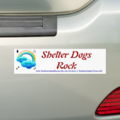 Shelter Dogs Bumpersticker (Op auto)