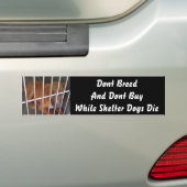 Shelter Dogs Die Bumpersticker (Op auto)