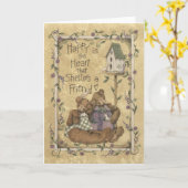 Shelter een vriend - Kaart (Gele Bloem)