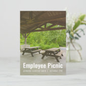 Shelter House Picnic Invitation Kaart (Staand voorkant)