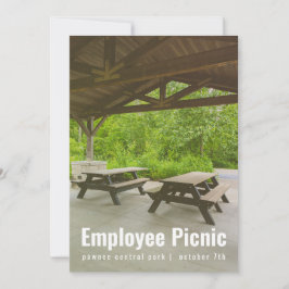 Shelter House Picnic Invitation Kaart