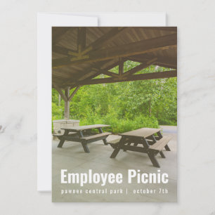 Shelter House Picnic Invitation Kaart