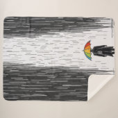 “Shelter in Color” Sherpa Deken (Voorkant (horizontaal))