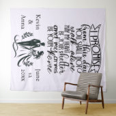 Shelter in Your Arms Wedding Backdrop Wandkleed (In Situ (horizontaal))