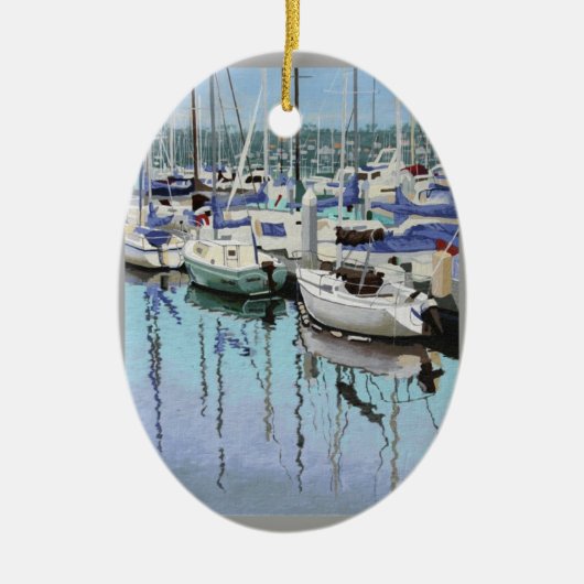Shelter Island Keramisch Ornament (Voorkant)