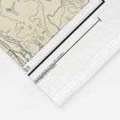 Shelter Island Sound en Peconic Bays Grafiek Fleece Deken (Hoek)