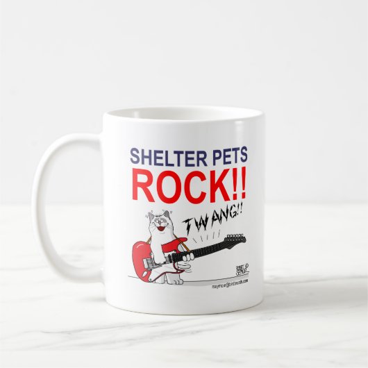Shelter Pets Rock! Koffiemok (Links)