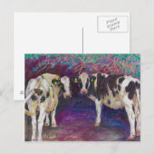 Sheltering cows 2011 briefkaart (Voorkant / Achterkant)