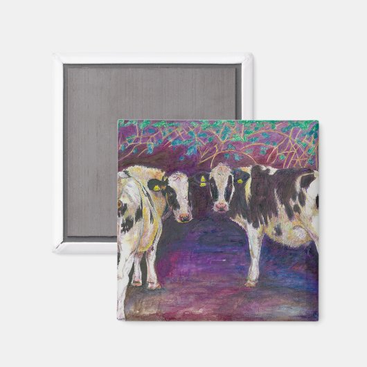 Sheltering cows 2011 magneet (Voorkant / Achterkant)