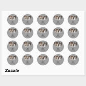 Sheltie adreslabel ronde sticker (Vel)