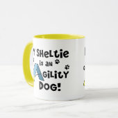 Sheltie Agility Dog Mok (Voorkant links)