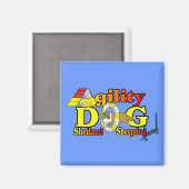 Sheltie Agility Shetland Sheepdog Gifts Magneet (Voorkant / Achterkant)