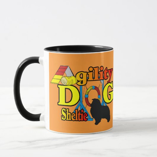 Sheltie Agility Shetland Sheepdog Gifts Mok (Links)