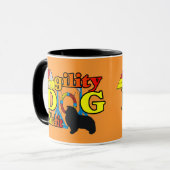 Sheltie Agility Shetland Sheepdog Gifts Mok (Voorkant links)