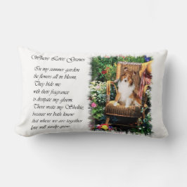 Sheltie Art Gifts Summer Garden Kussen