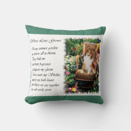 Sheltie Art Gifts Summer Garden Kussen