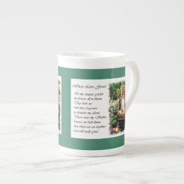 Sheltie Art Gifts Summer Garden Porselein Kop