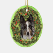 Sheltie Art Keramisch Ornament (Rechts)