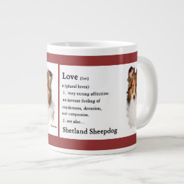 Sheltie Art Love Grote Koffiekop