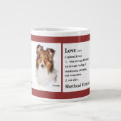 Sheltie Art Love Grote Koffiekop (Voorkant)