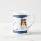 Sheltie Art Love Porselein Kop (Rechts)