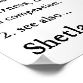 Sheltie Art Love Poster (Hoek)