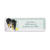 Sheltie Bath Tri Color Labels (Voorkant)