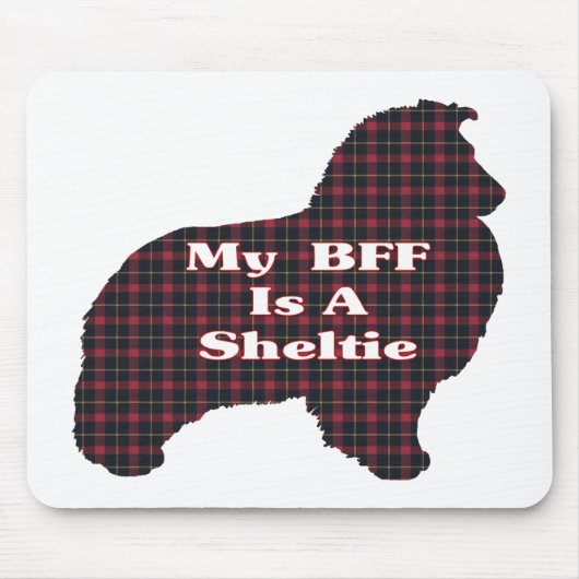 Sheltie BFF Gifts Muismat (Voorkant)