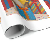 Sheltie Birthday Party Cadeaupapier (Rol Hoek)