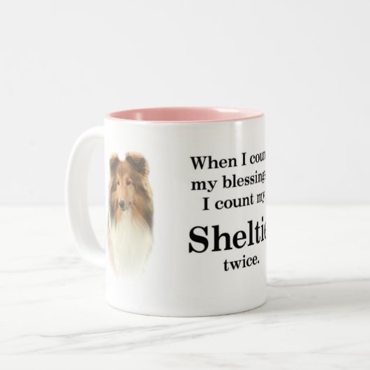 Sheltie Blessing Mok (Voorkant links)