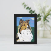 Sheltie briefkaart (Staand voorkant)