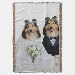 Sheltie Bruid & Bruidegom Deken