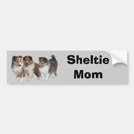 Sheltie Bumpersticker (Voorkant)