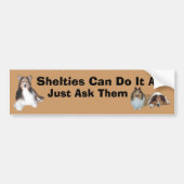 Sheltie Bumpersticker (Voorkant)