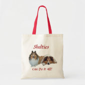 Sheltie Canvas tas (Voorkant)