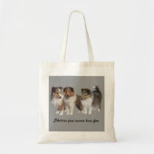 Sheltie Canvas tas (Voorkant)