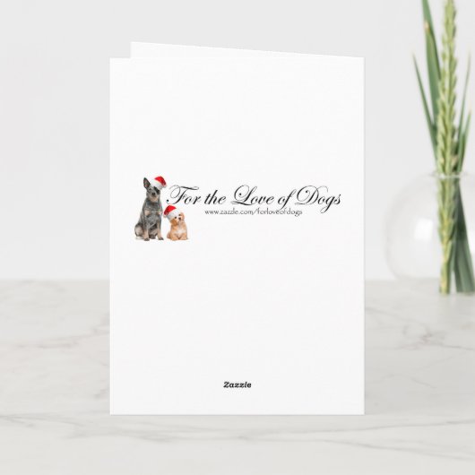 Sheltie Christmas Kaart (Achterkant)