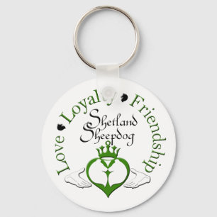 Sheltie Claddagh Sleutelhanger
