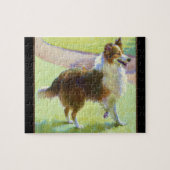 Sheltie Collie Dog Jigzaag Puzzle Legpuzzel (Horizontaal)