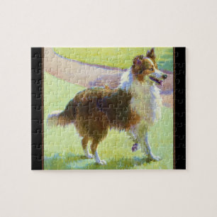 Sheltie Collie Dog Jigzaag Puzzle Legpuzzel