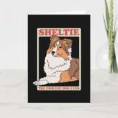 Sheltie Coolest Dog | Shetland Sheepdog Kaart (Voorkant)